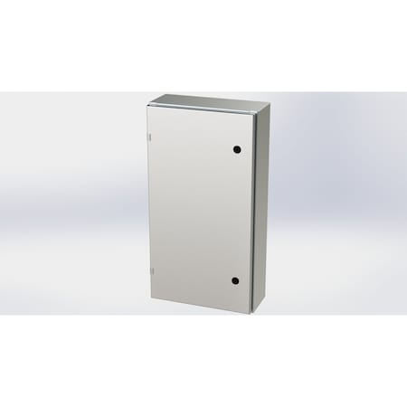 Saginaw Control & Engineering 1/4 Turn Latch Electrical Enclosures, 30 in H, 6 in D, 16 in W, NEMA 3R, 4, 4X, 12, 13 SCE-30EL1606SSLP